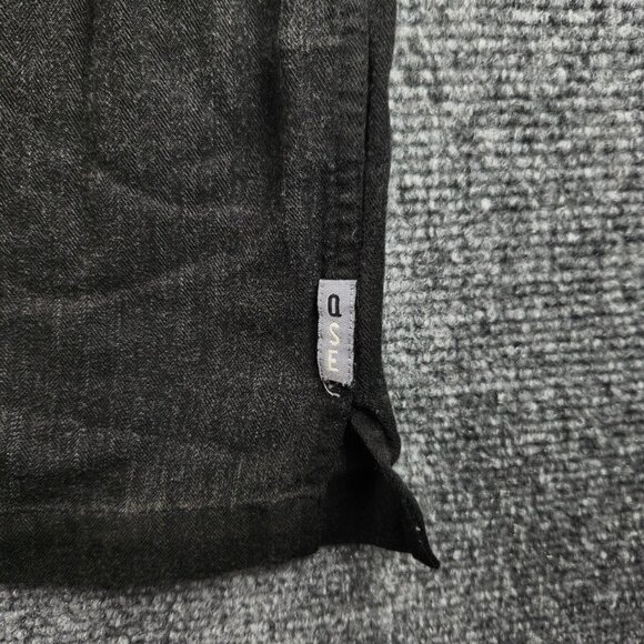 Quiksilver Edition XL Black Green Floral Button Up Shirt Short Sleeve SOFT RAYON - Picture 15 of 16